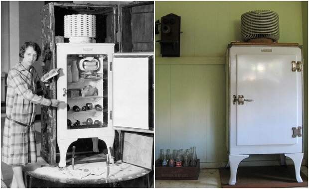 Электрический холодильник Monitor Top, произведенный с конца 1920-х гг. в количестве более миллиона экземпляров.