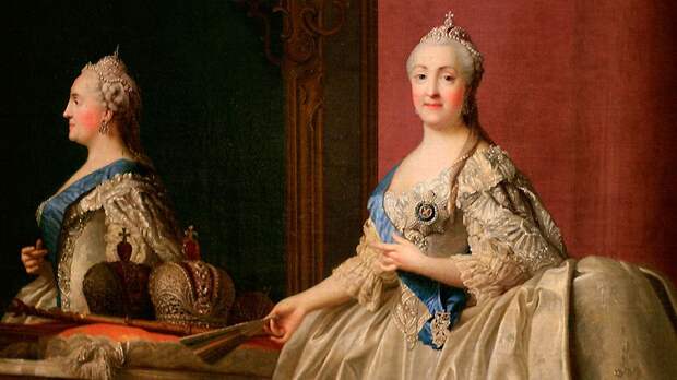 Вигилиус Эриксен. «Портрет Екатерины II перед зеркалом». 1779