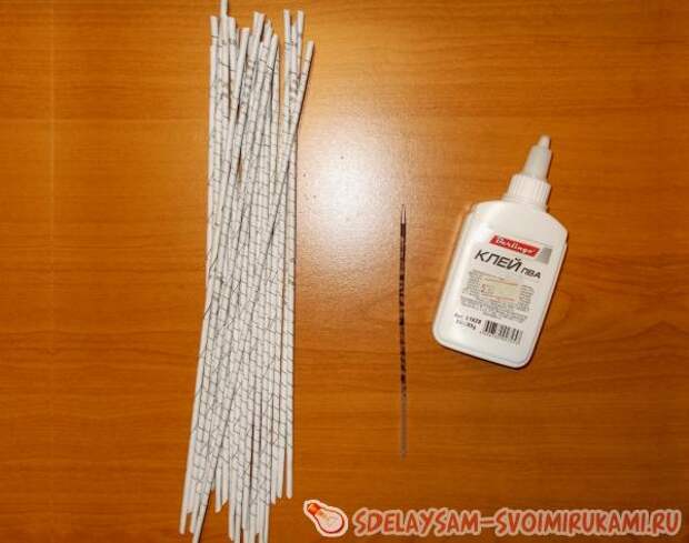Домик для кошки из газетных трубочек