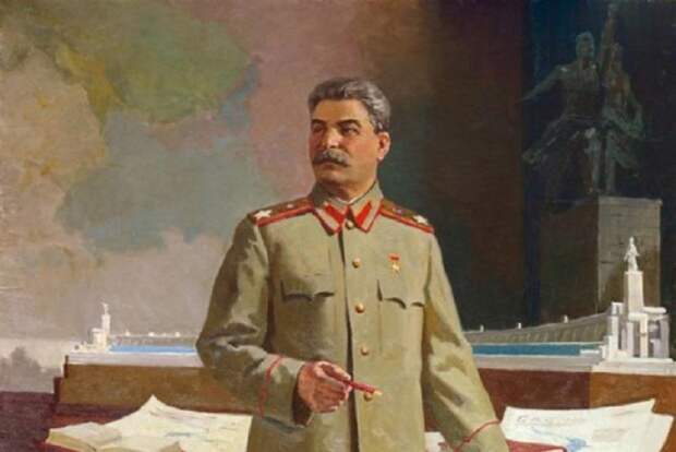 Худ. Герасимов. Портрет Сталина 