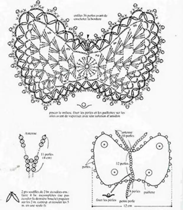 Галстук бабочка крючком для игрушки схема и описание