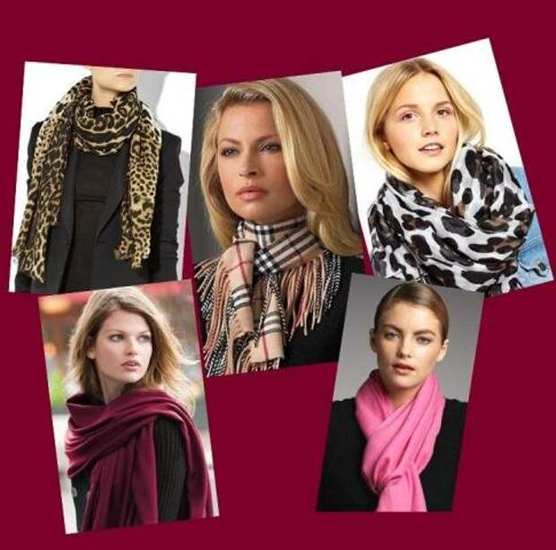 Модные женские шарфы
