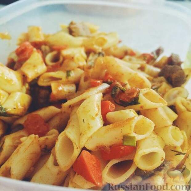 Фото к рецепту: Макароны с мясом