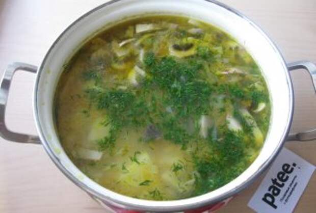 Куриный суп с пшеном и грибами - приготовление