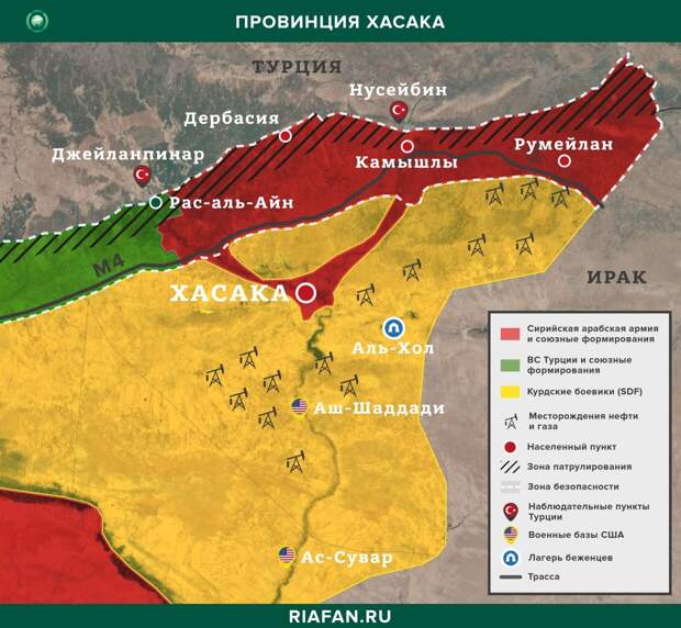 Карта боевых действий - Хасака