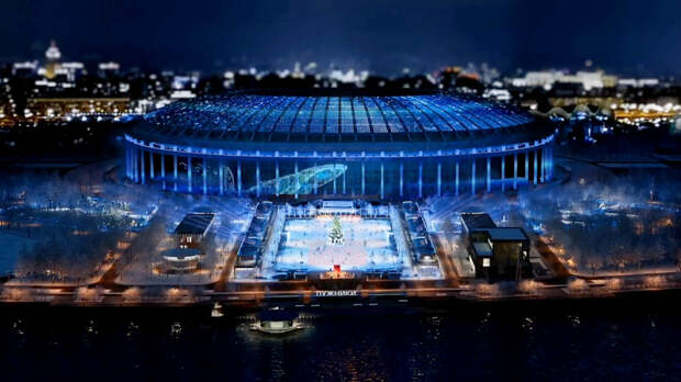 В «Лужниках» создается уникальная архитектурно-художественная подсветка