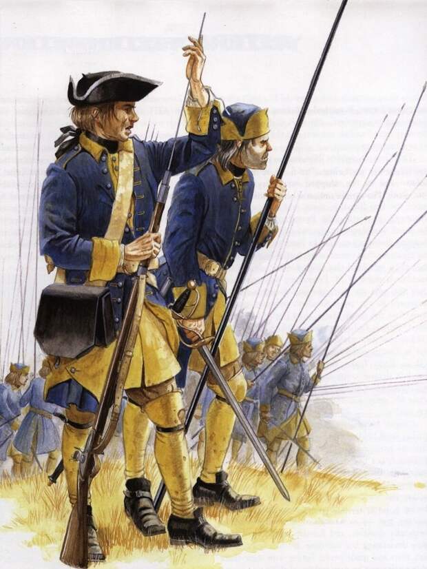А вот шведская пехота была крайне опасным явлением. Даже та, что с пиками. Потому что ближний бой шведы любили, часто стрелки перед атакой делали только один выстрел.