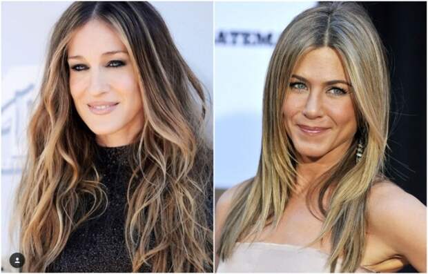 Большая часть волос может быть светлая или темная, главное - пряди у лица