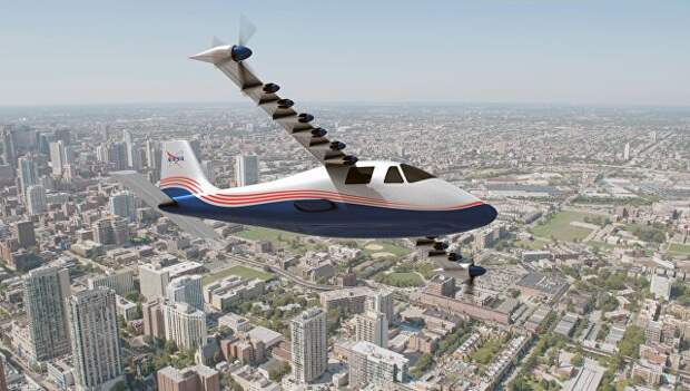 Концепт электрического самолета X-57