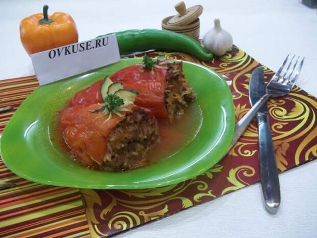 Перец, запеченный в духовом шкафу
