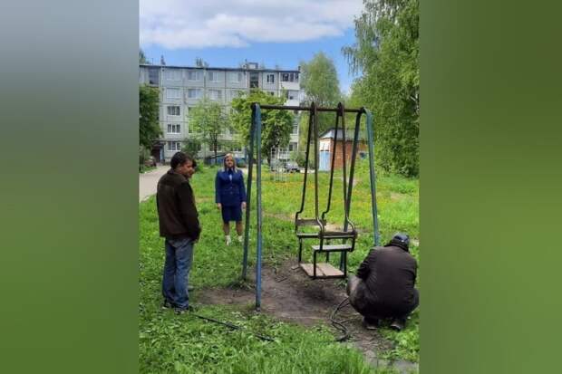 В Кимовске убрали опасное оборудование с детской площадки после вмешательства прокуратуры