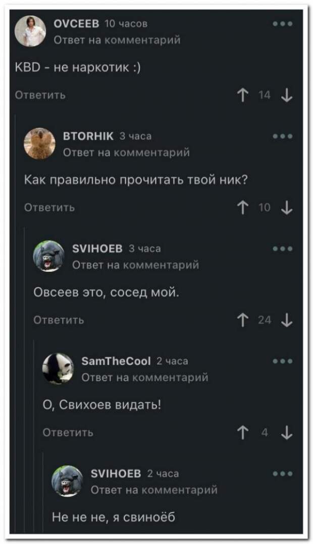 Забавные комментарии из социальных сетей