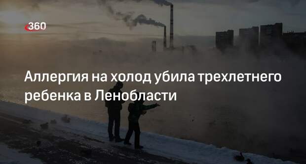 РЕН ТВ: трехлетний ребенок умер в Ленинградской области из-за аллергии на холод