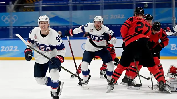 Мужская сборная США по хоккею обыграла Канаду на Играх-2022