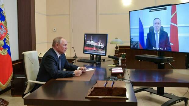 Пресс-секретарь Песков: очная встреча Путина и Беглова не состоялась из-за ограничений