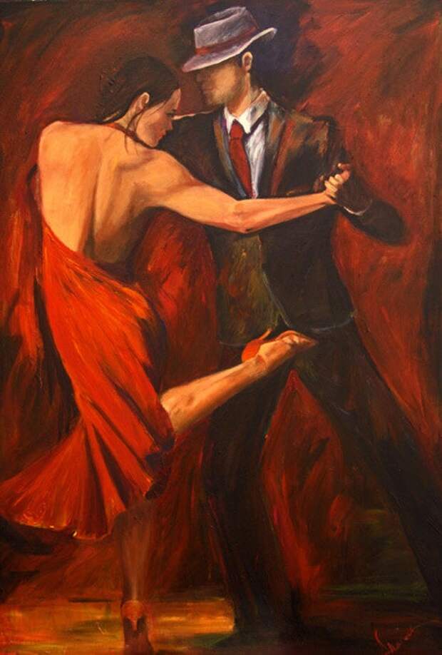 Картинки по запросу tango dancers painting