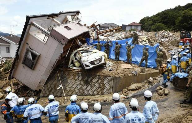 Апокалипсис наяву: Япония после наводнения #KURASHIKI, #Okayama, #hiroshima, ynews, наводнение, стихия, япония