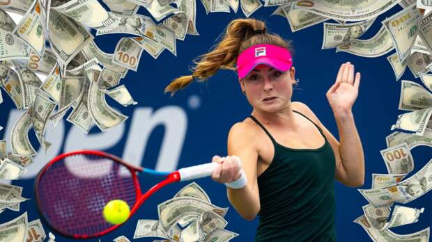 Fiona Crawley at the U.S. Open of tennis