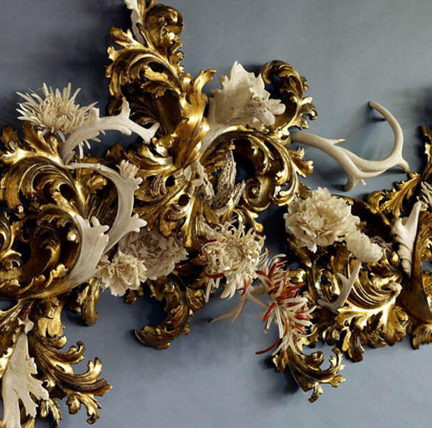 She treats the bones so that she can more easily carve or bend them in her works.