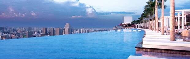 150-метровый бассейн с панорамой на Сингапур