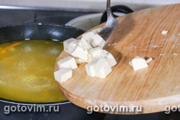 Сырный суп с кабачками, Шаг 03