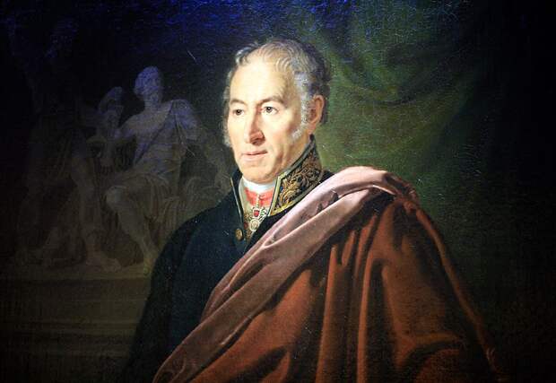 Дмитрий Антонелли. «Портрет ректора Академии Художеств скульптора И.П. Мартоса». 1820 