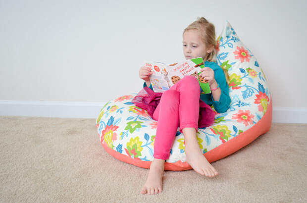 Пошейте кресло-подушку ребенку всего за 30 минут