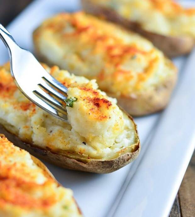запеченый картофель с сыром