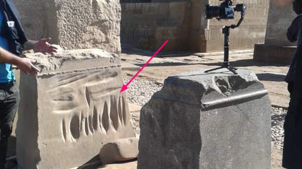 "Оплавленные" вмятины на древних храмах Египта, появление которых так никто и не объяснил