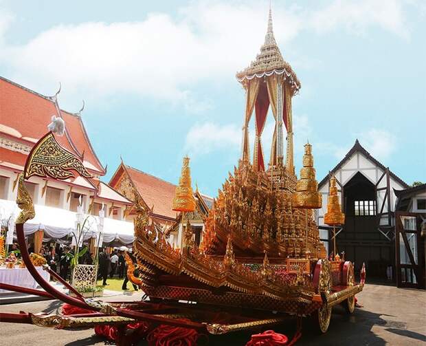 Как проходили в Таиланде похороны короля Рамы IX король, похороны, таиланд, траур