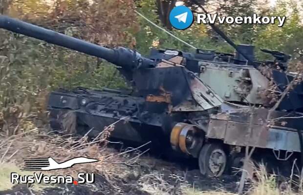 Армия России уничтожила очередной Leopard на марьинском направлении (ВИДЕО)