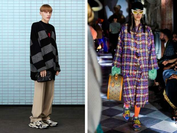 Слева направо: Balenciaga. \ Gucci. \ Фото: pinterest.com. Слева направо: Balenciaga. \ Gucci. \ Фото: pinterest.com.