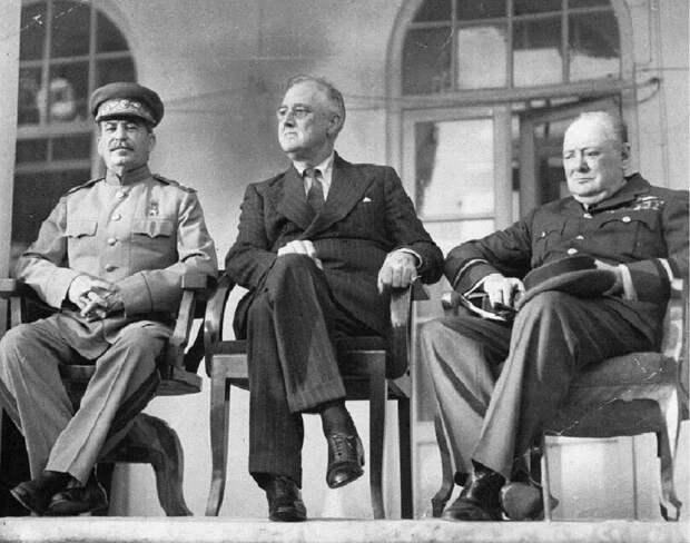 Тегеран-43 и его главные участники - Сталин, Рузвельт и Черчилль