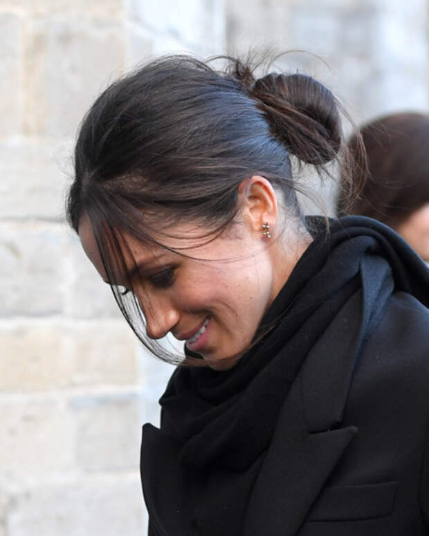 Meghan's messy bun.