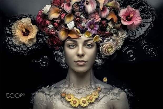 Сад красоты: концептуальные цветочные портреты Евгения Колесника