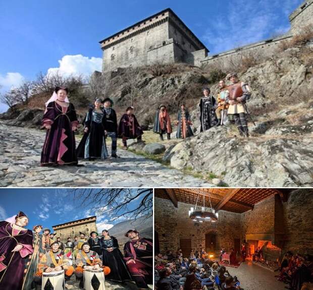 Каждый год замок является аутентичным фоном для Исторического карнавала Верреса, с реконструкцией средневековой атмосферы (Il Castello di Verres, Италия). Каждый год замок является аутентичным фоном для Исторического карнавала Верреса, с реконструкцией средневековой атмосферы (Il Castello di Verres, Италия).