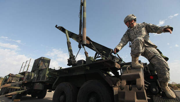 Армейский зенитно-ракетный комплекс Patriot вооруженных сил США. Архивное фото