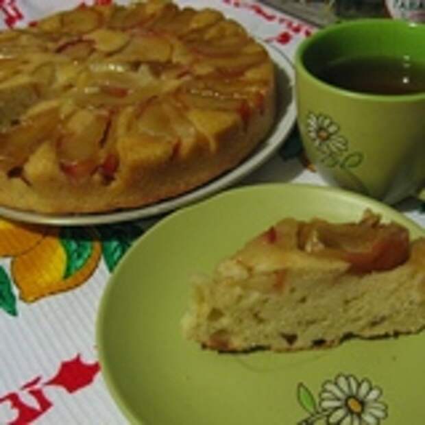 Яблочный пирог-перевертыш с кленовым сиропом