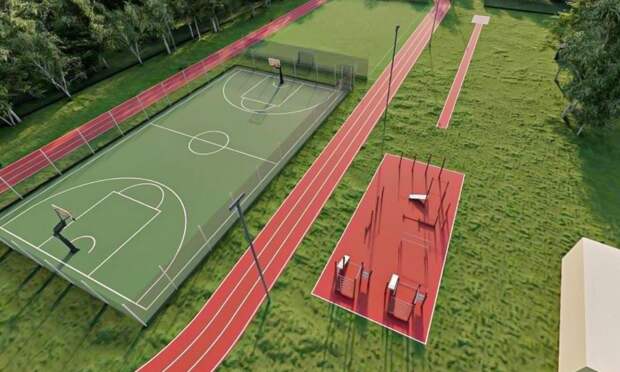 На территории Новодвинской гимназии появится спортивный городок