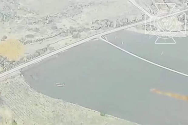 Воздушные бои в российском приграничье попали на видео