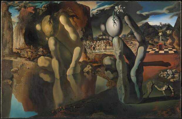 Метаморфозы Нарцисса, Сальвадор Дали, 1937 год. \ Фото: kooness.com.