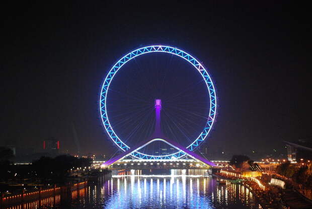 Удовольствие 2 в 1: Tianjin Eye Bridge - красивейший мост со 120-метровым колесом обозрения