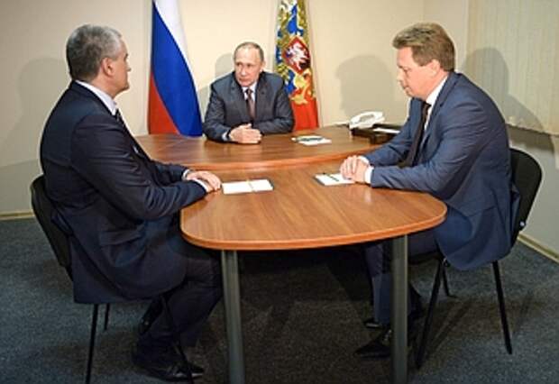 Встреча с руководителями Республики Крым и Севастополя