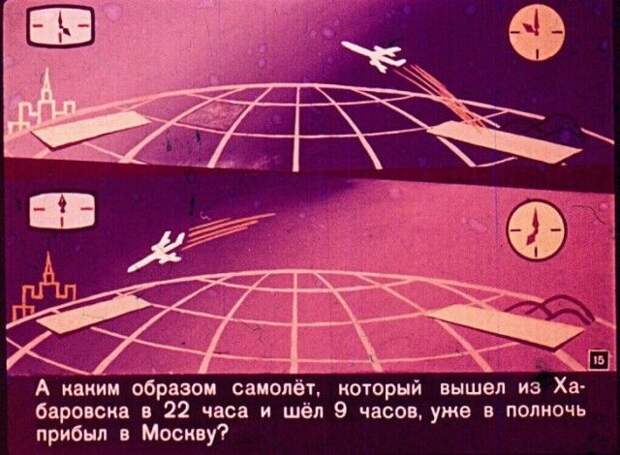 Диафильм вместо учебника по географии