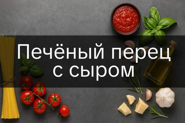 Печёный перец с сыром