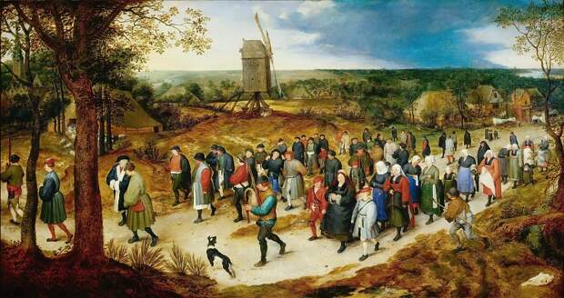 Свадебное шествие. 60х113. Королевский Музей искусств, Брюссель, Автор: Brueghel, Jan The Elder (1568-1625) (Ян Старший (1568-1625) Брейгель)Brueghel, Jan The Elder (1568-1625) (Живопись на Gallerix.ru)