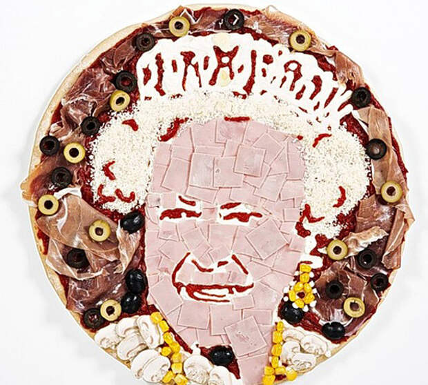 Prudence Staite: портреты из пиццы