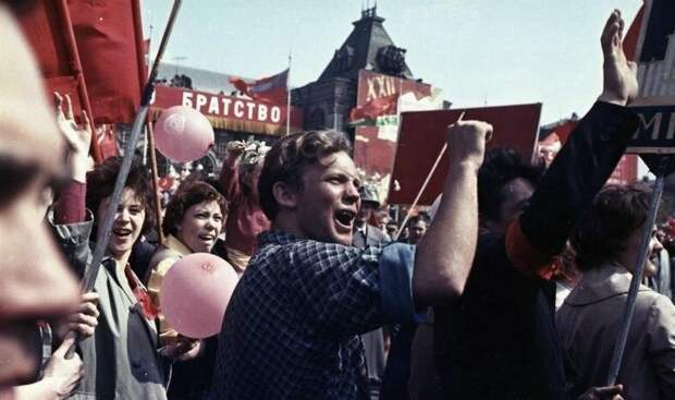 1960-е СССР, демонстрации, мир труд май, парад, первомай, фото