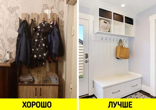 Крутые решения для маленькой прихожей, которые превратят её из каморки в хоромы
