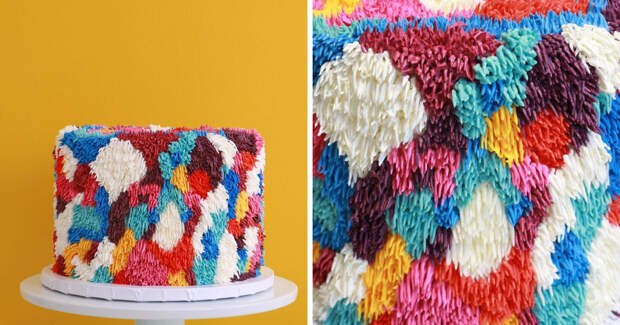 Colorful Cakes That Look Fuzzy Shag Rugs You’d Regret Stepping On